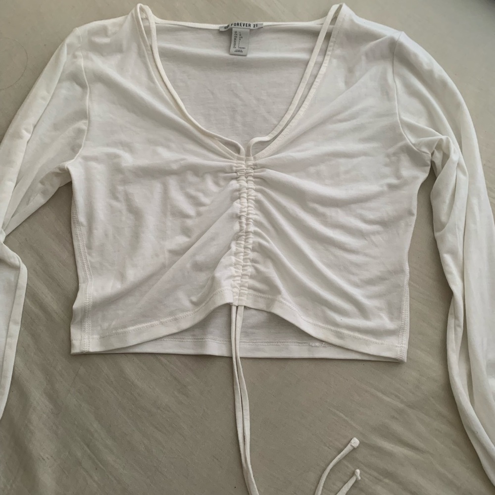 Cute white crop top